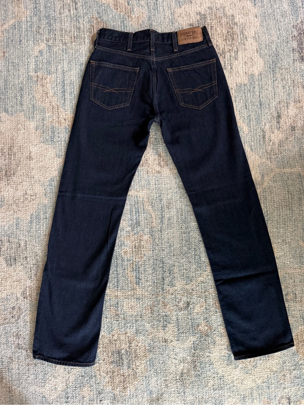 Signature Levi Gold Classic Cowboy Jeans Men 29x32 Dark Indigo (Woman 8)